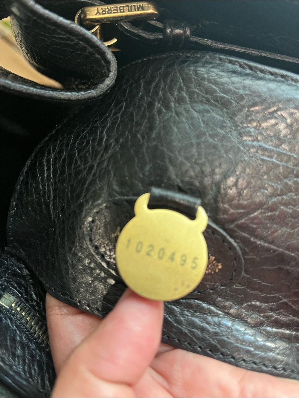 MULBERRY BLACK NVT LEATHER BAYSWATER - Picture 13 of 16